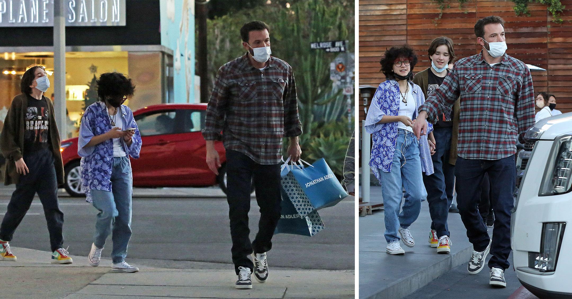 ben affleck shops with the kids pp