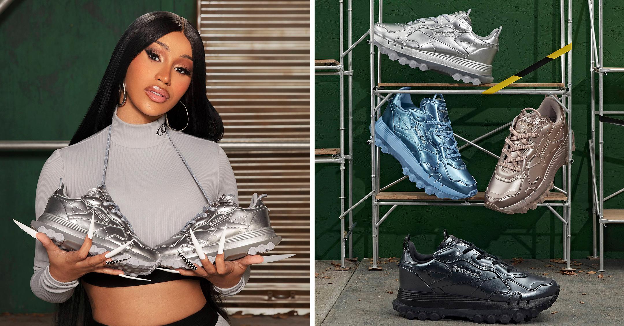 Cardi B & Reebok Drop New Clothes & Metallic Sneakers: Photos