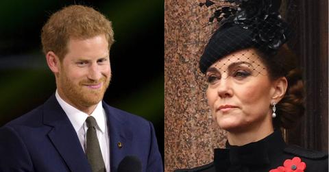 Prince Harry and Kate Middleton in a frame