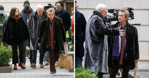 selena gomez steve martin and martin short all smiles only murders in the building set pp