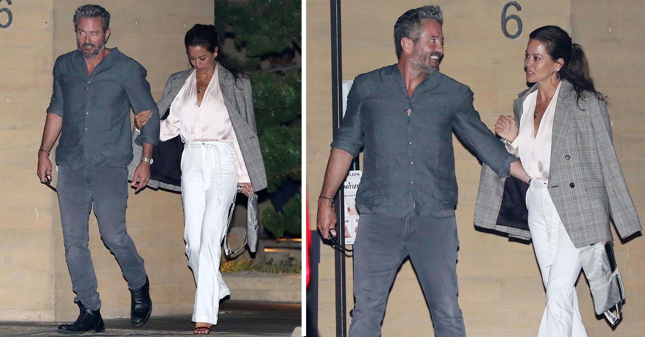 brooke burke and scott rigsby grab dinner at nobu malibu