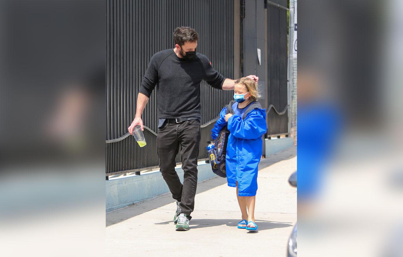 Ben Affleck And Jennifer Garner Reunite To Watch Son Samuel Swim: Photos