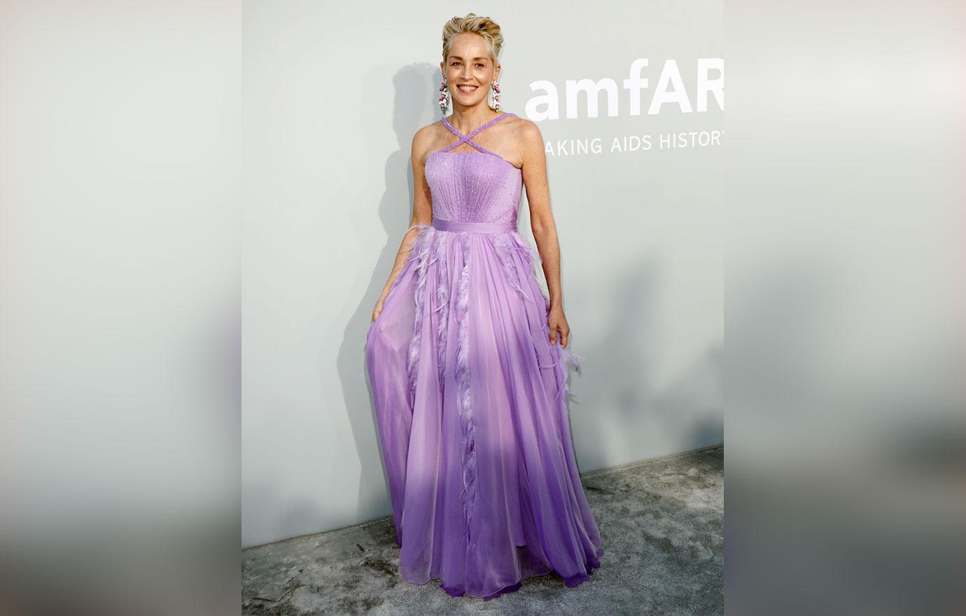 sharon stone amfar gala cannes film festival