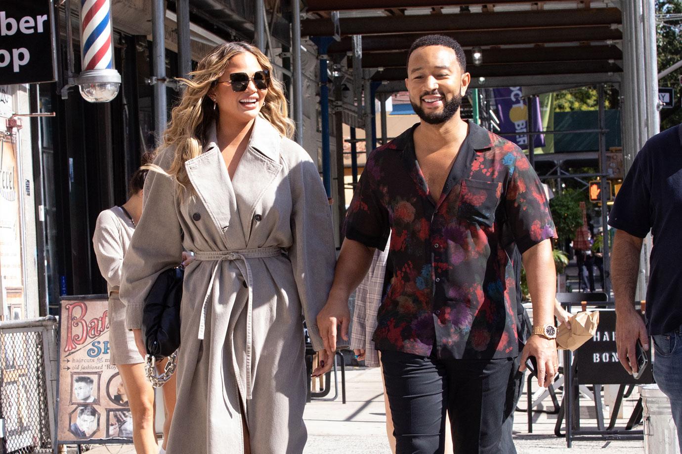 chrissy teigen and john legend sighting in downtown manhattan