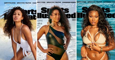 lenya bloom naomi osaka megan thee stallion make history sports illustrated swimsuit covers pp