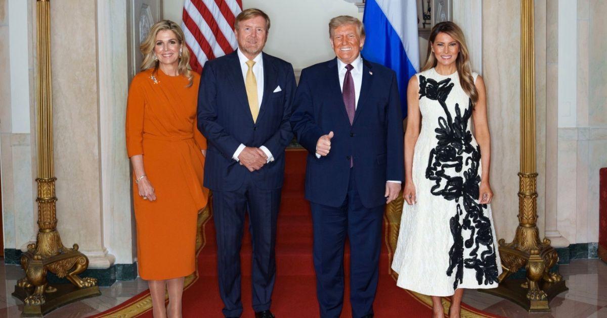 Melania Trump; Donald Trump; King Willem-Alexander;  Queen Máxima