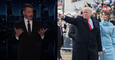 Jimmy Kimmel; Donald and Melania Trump