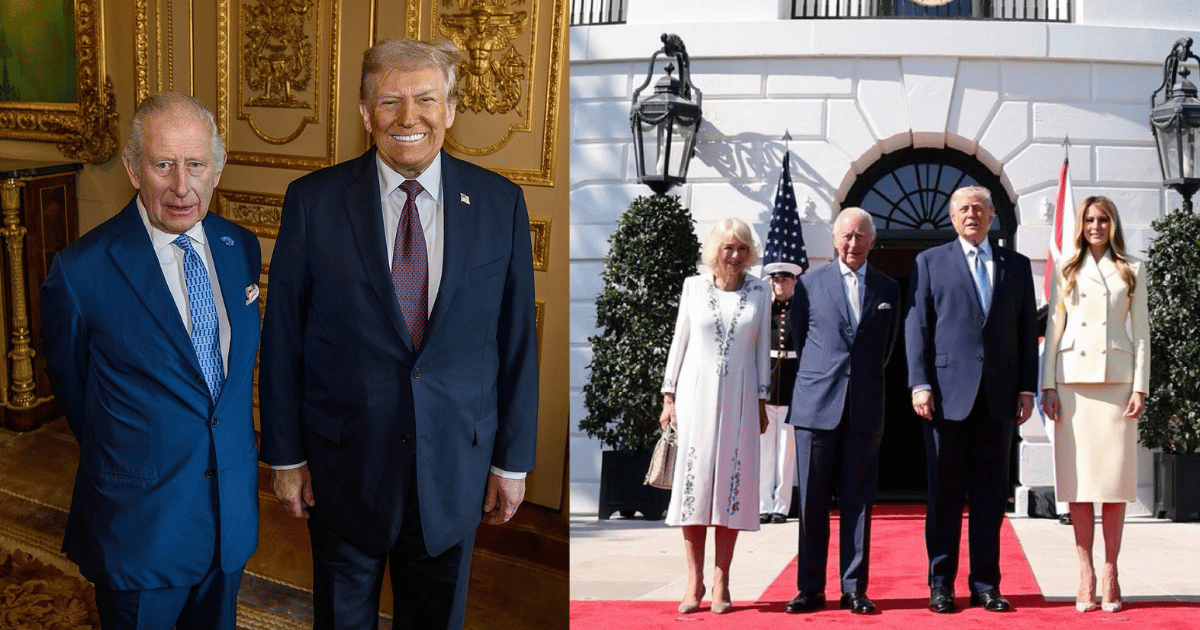 Trump is known for his signature, high-energy, and firm greeting style.