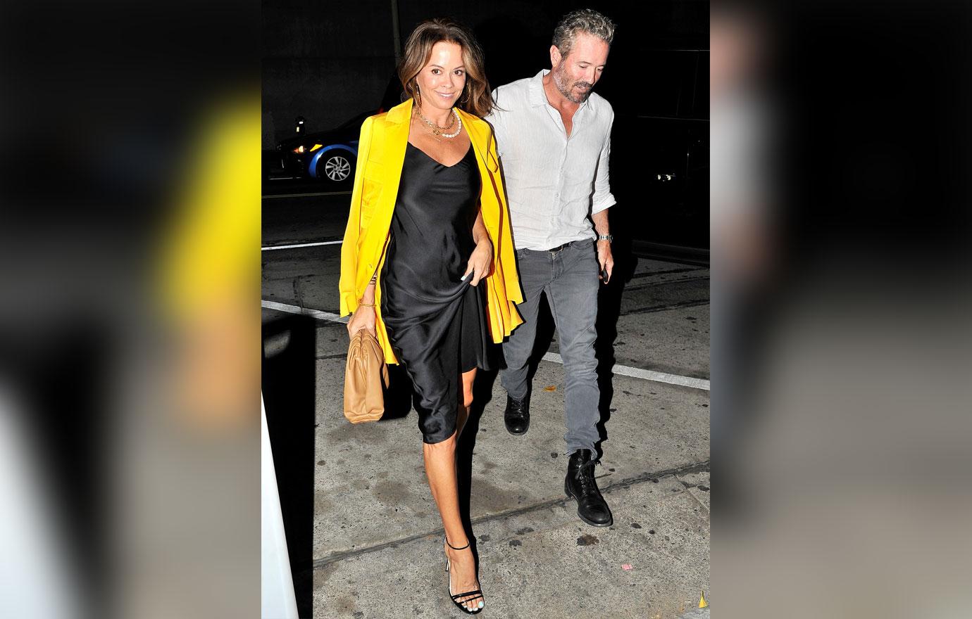 brooke burke with her boyfriend scott rigsby at craigs for dinner