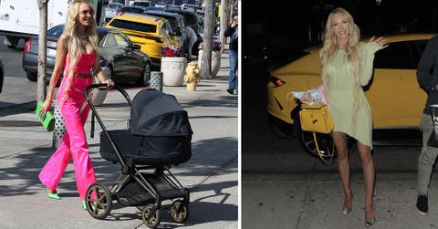 christine quinn out and about in beverly hills