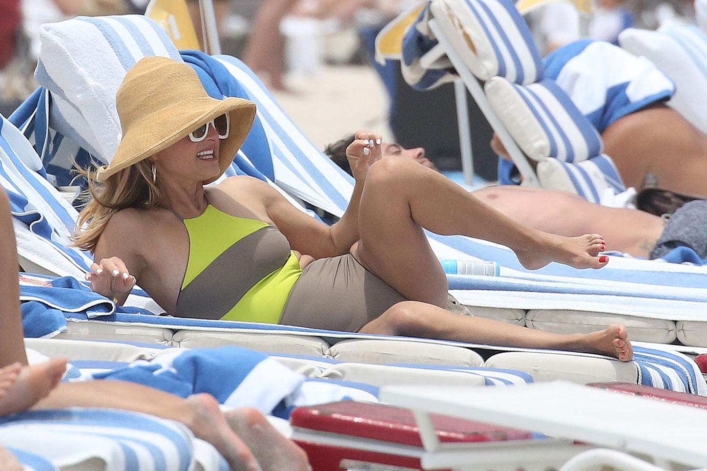 Giada De Laurentiis Wears Cutout Swimsuit To The Beach In Miami Pics