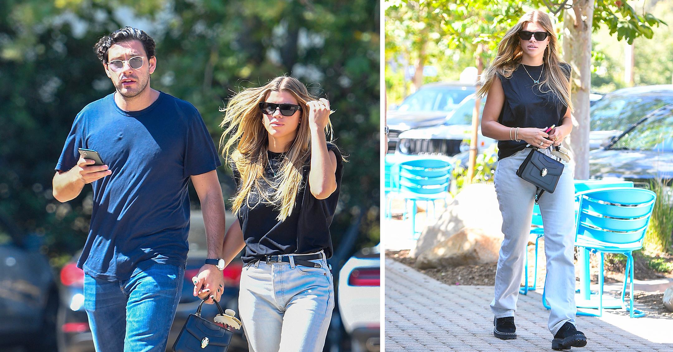 sofia richie and boyfriend elliot grange step out for lunch in malibu