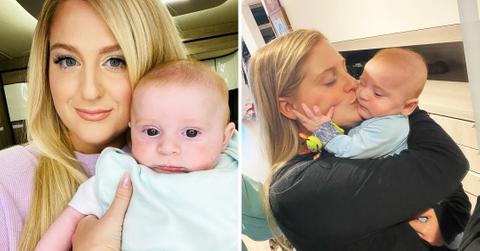 after struggling breastfeeding meghan trainor no hesitations feeding son riley bottle