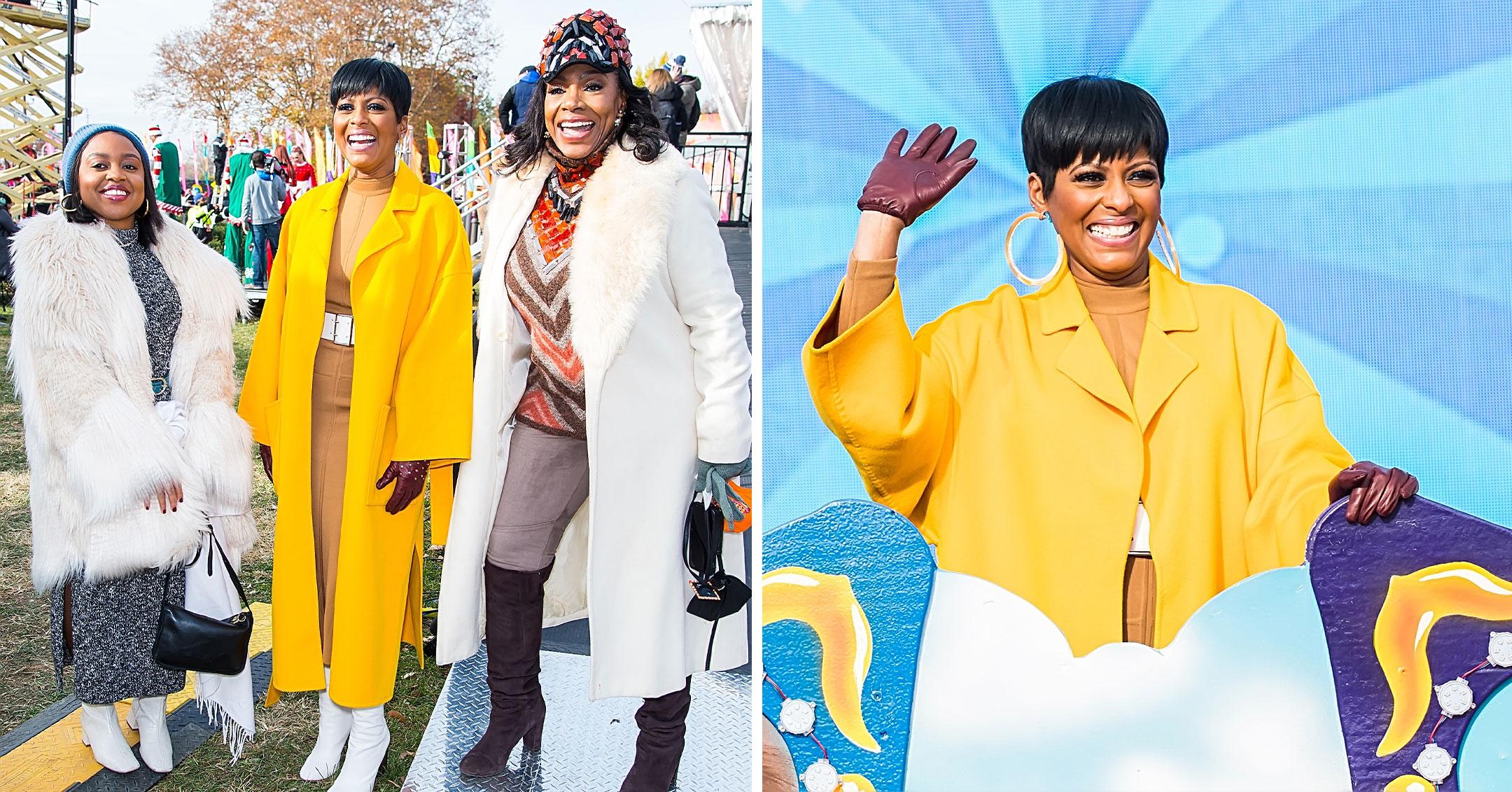 tamron hall attends dunkin donuts thanksgiving day parade pp