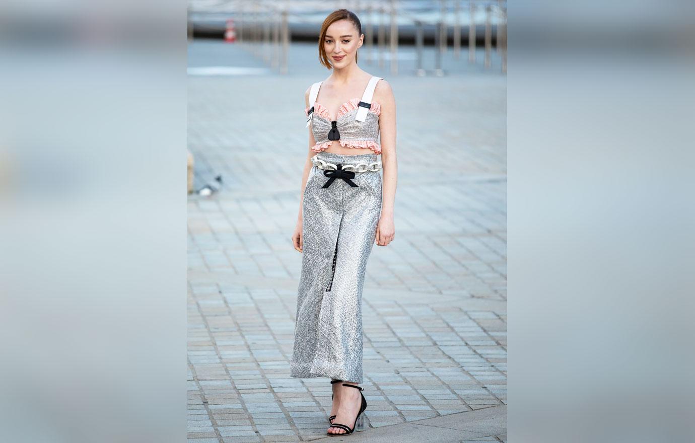 Phoebe Dynevor's new new fringe stole the Paris Fashion Week show