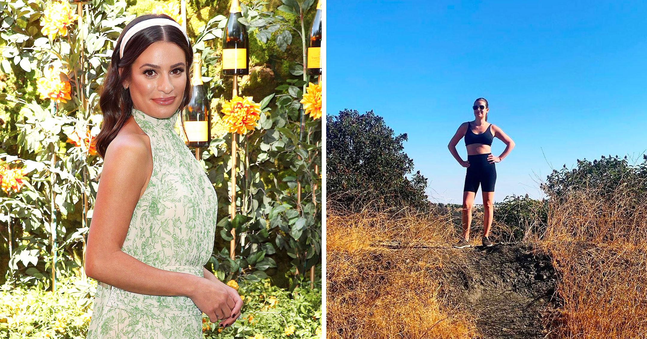 lea michele embracing new body sense of self after becoming a mom mh