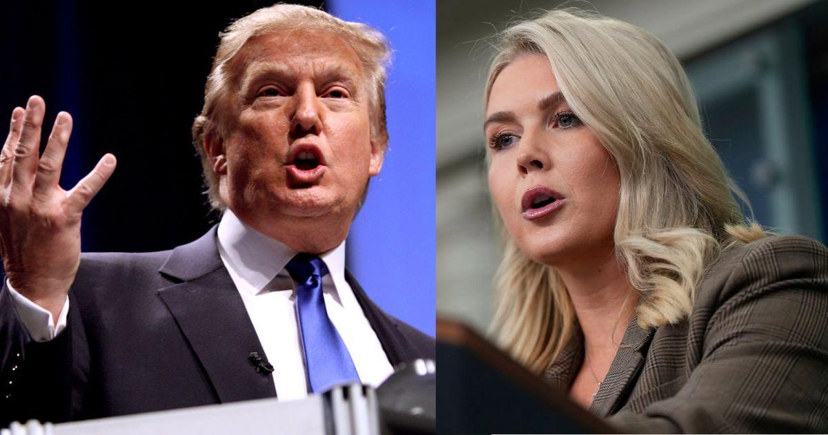 Donald Trump and Karoline Leavitt 