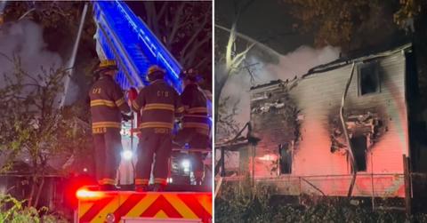 Image of A man died in Ohio after attempting to rescue his dogs from a house fire.