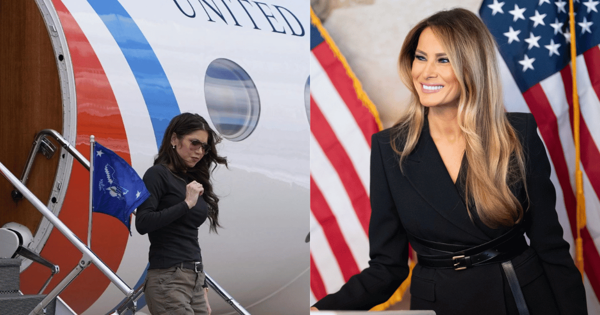 Kristi Noem's $70 million private jet is now Melania's.