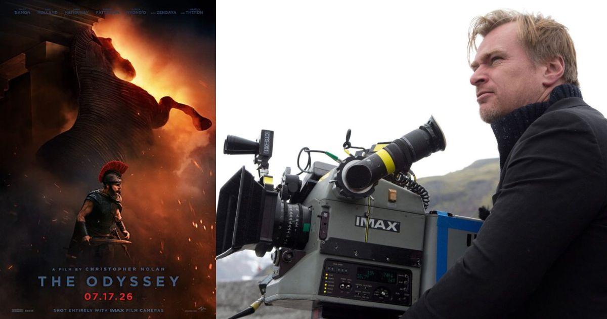 Christopher Nolan with his IMAX camera