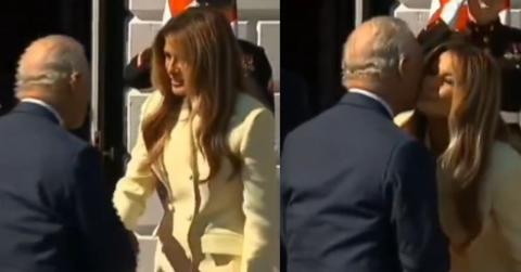 King Charles and Melania Trump