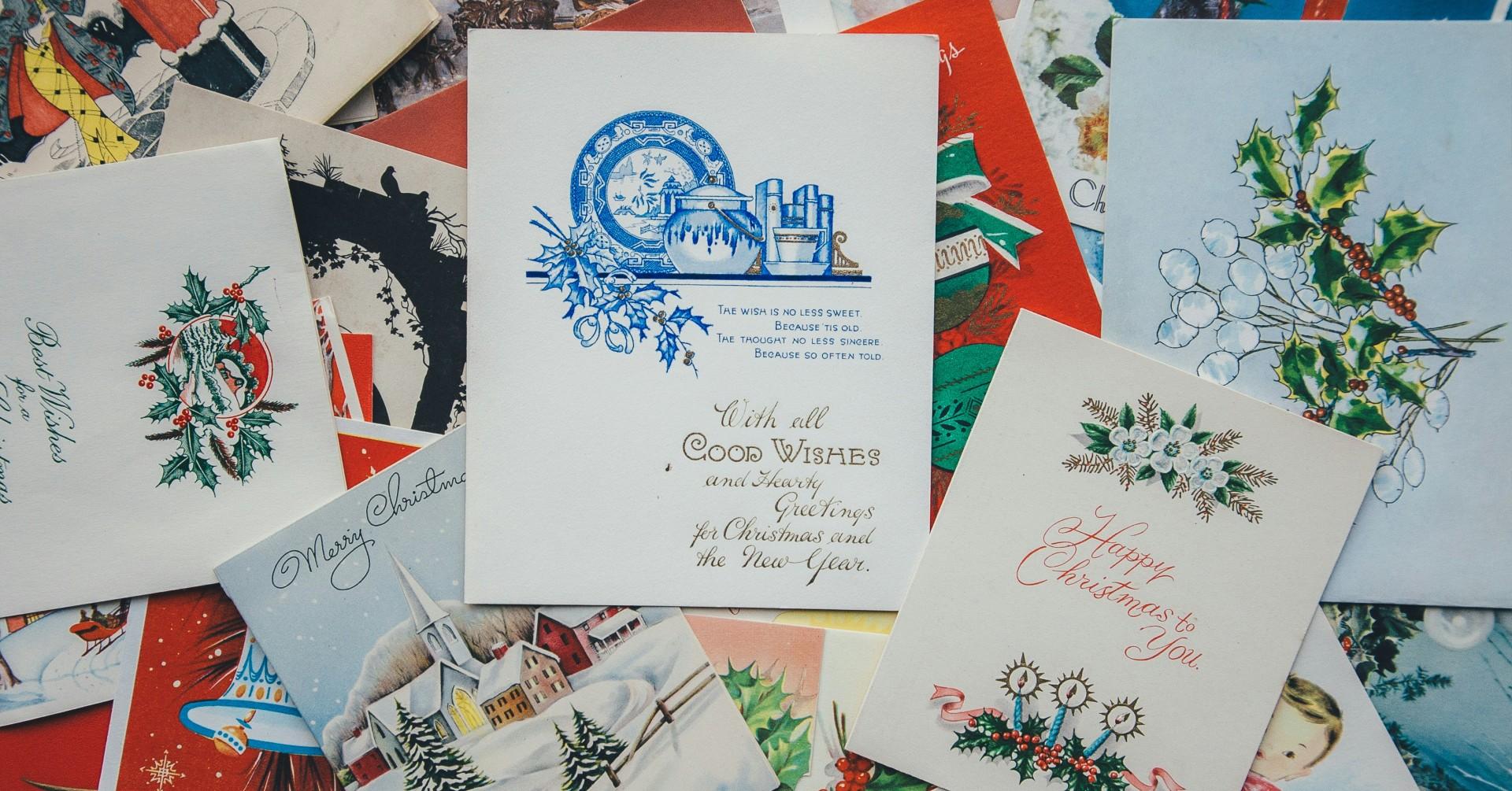 Photo of greeting cards. 