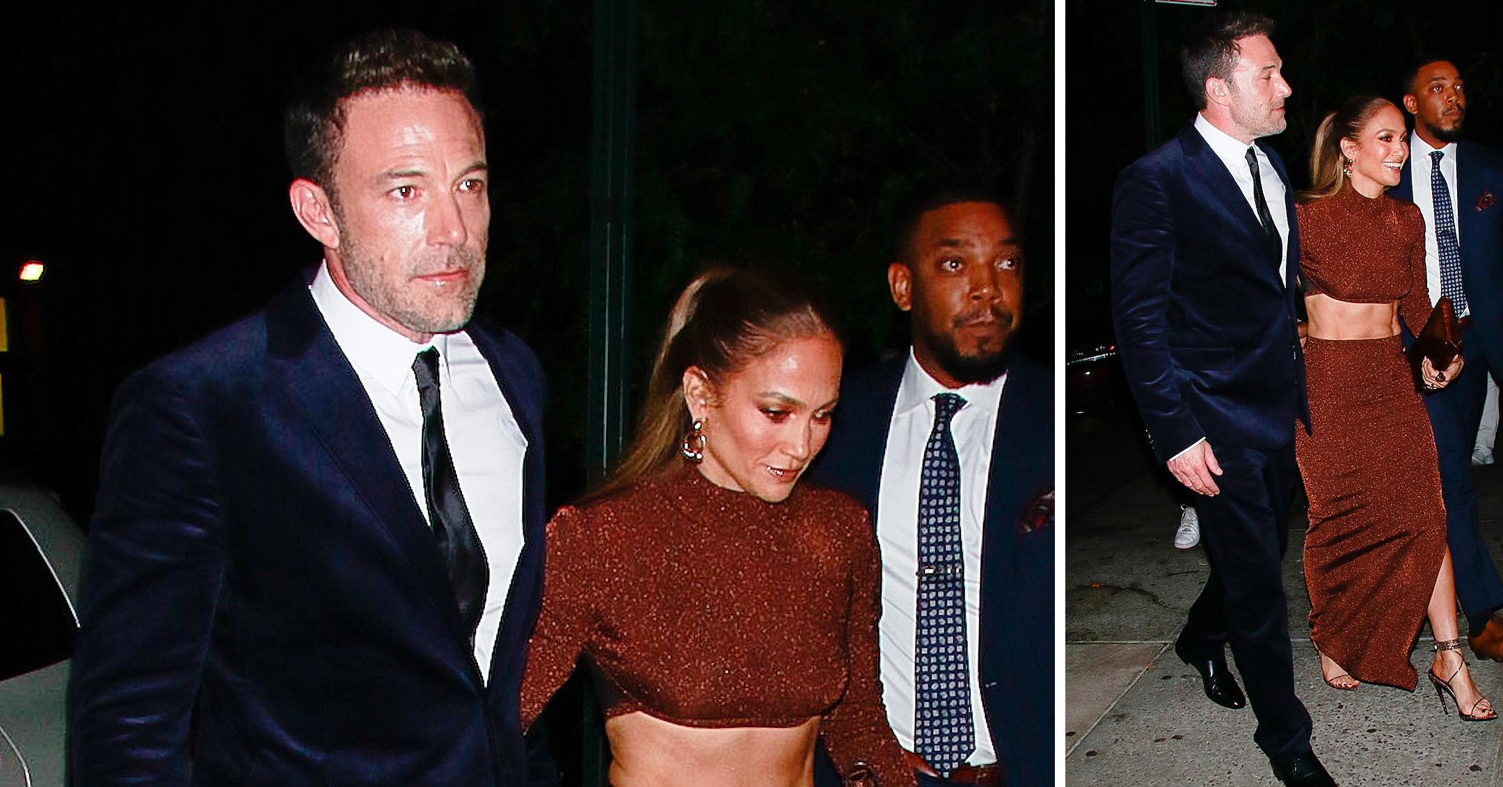 ben affleck and jennifer lopez seen out and about in new york city