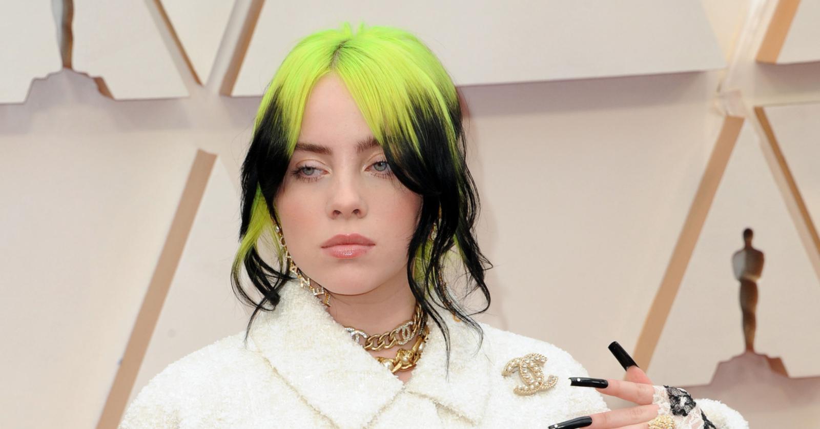 Billie Eilish Ditches Her Black And Green Hair For Blonde Locks