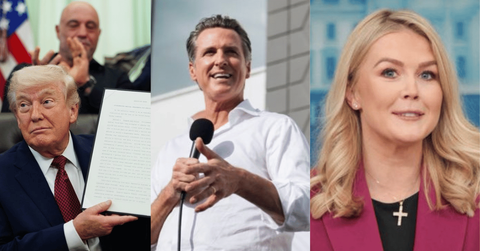 Gavin Newsom slammed Karoline Leavitt over psychedelic 'fact sheet' policy