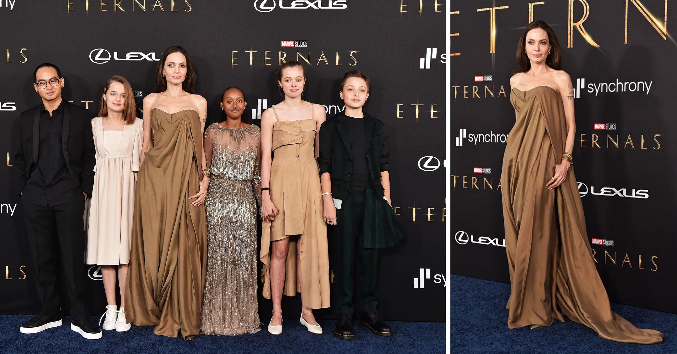 Angelina Jolie and Kids Attend 'Eternals' Premiere: Photos, Details – WWD