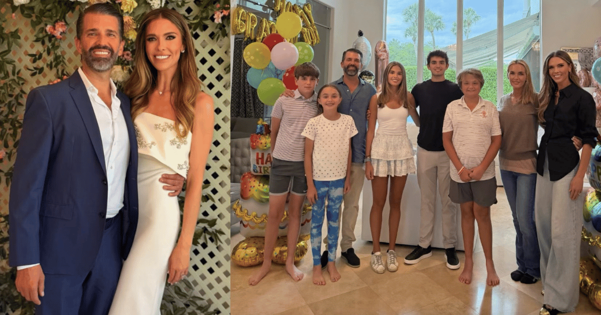 Bettina Anderson and Donald Trump Jr.; Bettina Anderson, Donald Trump Jr. and Vanessa Trump during Kai Trump's 19th birthday