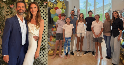 Bettina Anderson and Donald Trump Jr.; Bettina Anderson, Donald Trump Jr. and Vanessa Trump during Kai Trump's 19th birthday