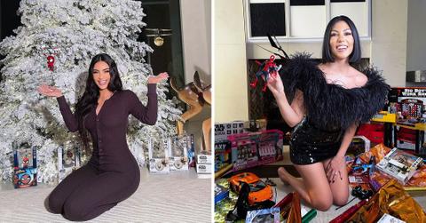 kim and kourtney kardashian offer fellow parents advice on shopping for kids christmas presents