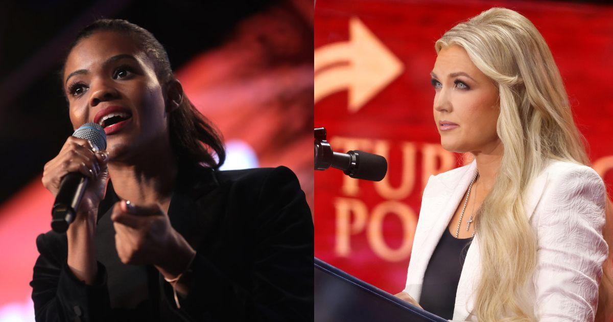 Candace Owens and Erika Kirk 