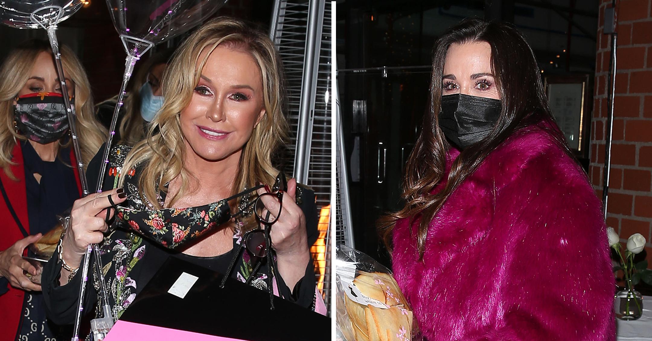 rhobh cast at birthday party for kathy hilton