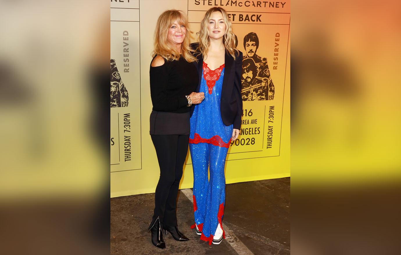 goldie hawn kate hudson the beatles get back collection launch