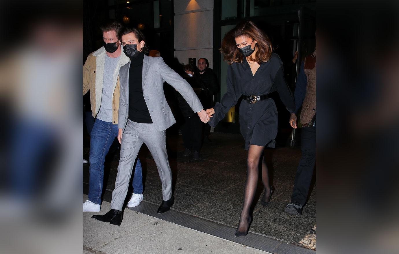 Zendaya & Tom Holland Hold Hands On Dressy Date Night: Photos!