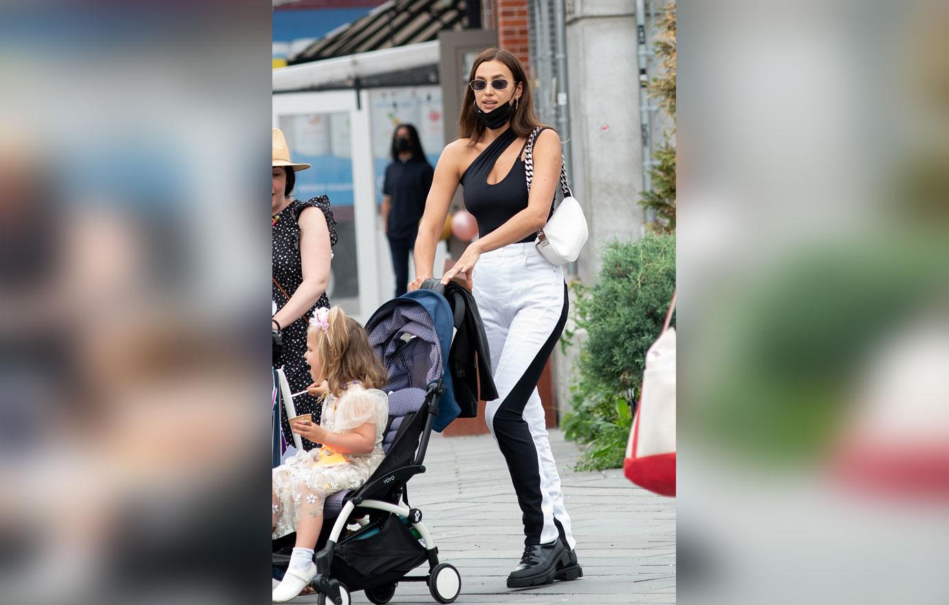 irina shayk takes daughter lea for walk in nyc