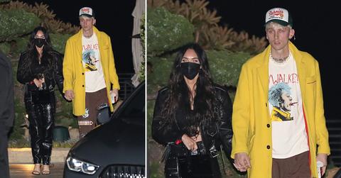 machine gun kelly celebrates st birthday with megan fox at nobu