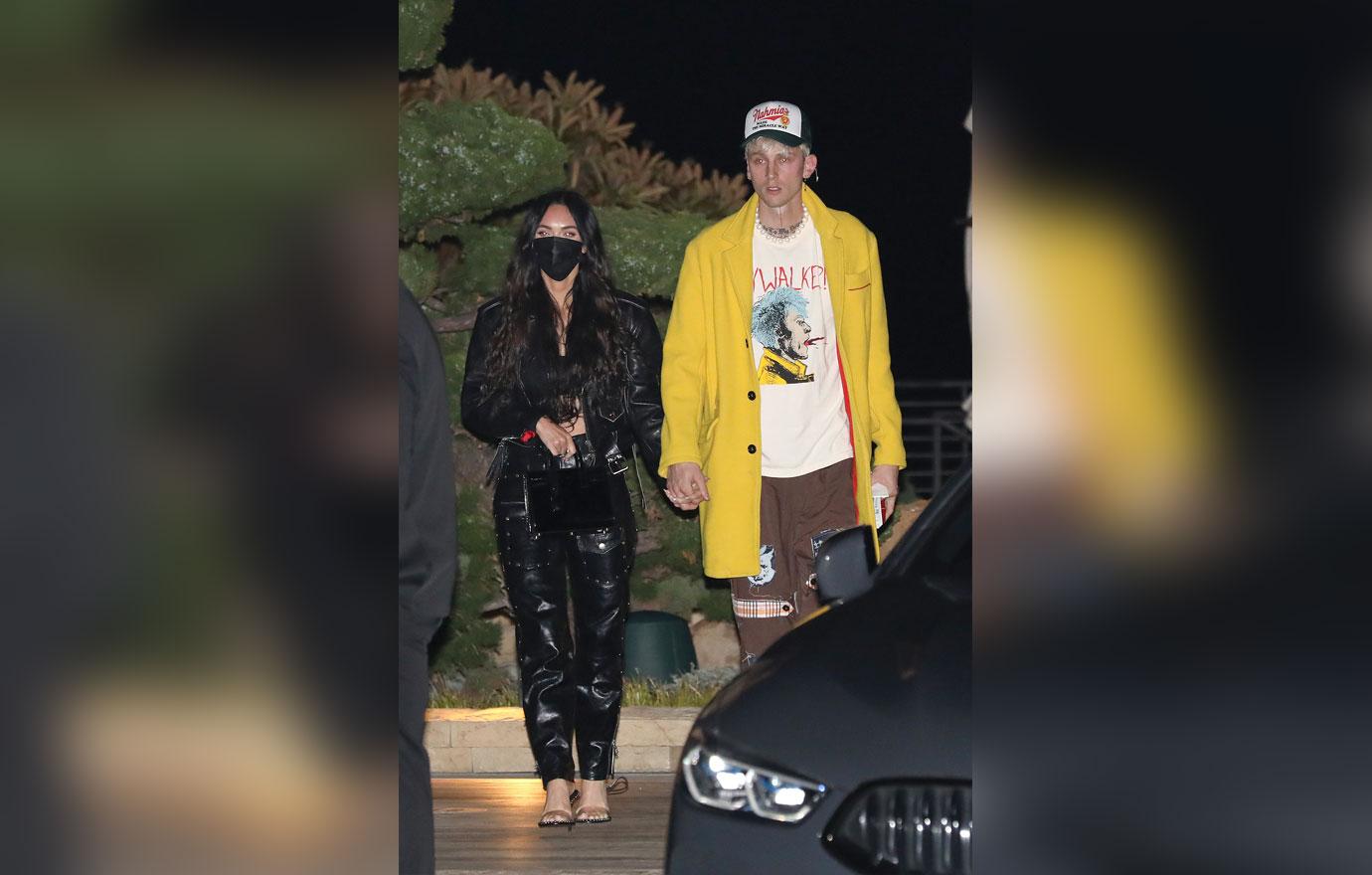 machine gun kelly celebrates st birthday with megan fox at nobu