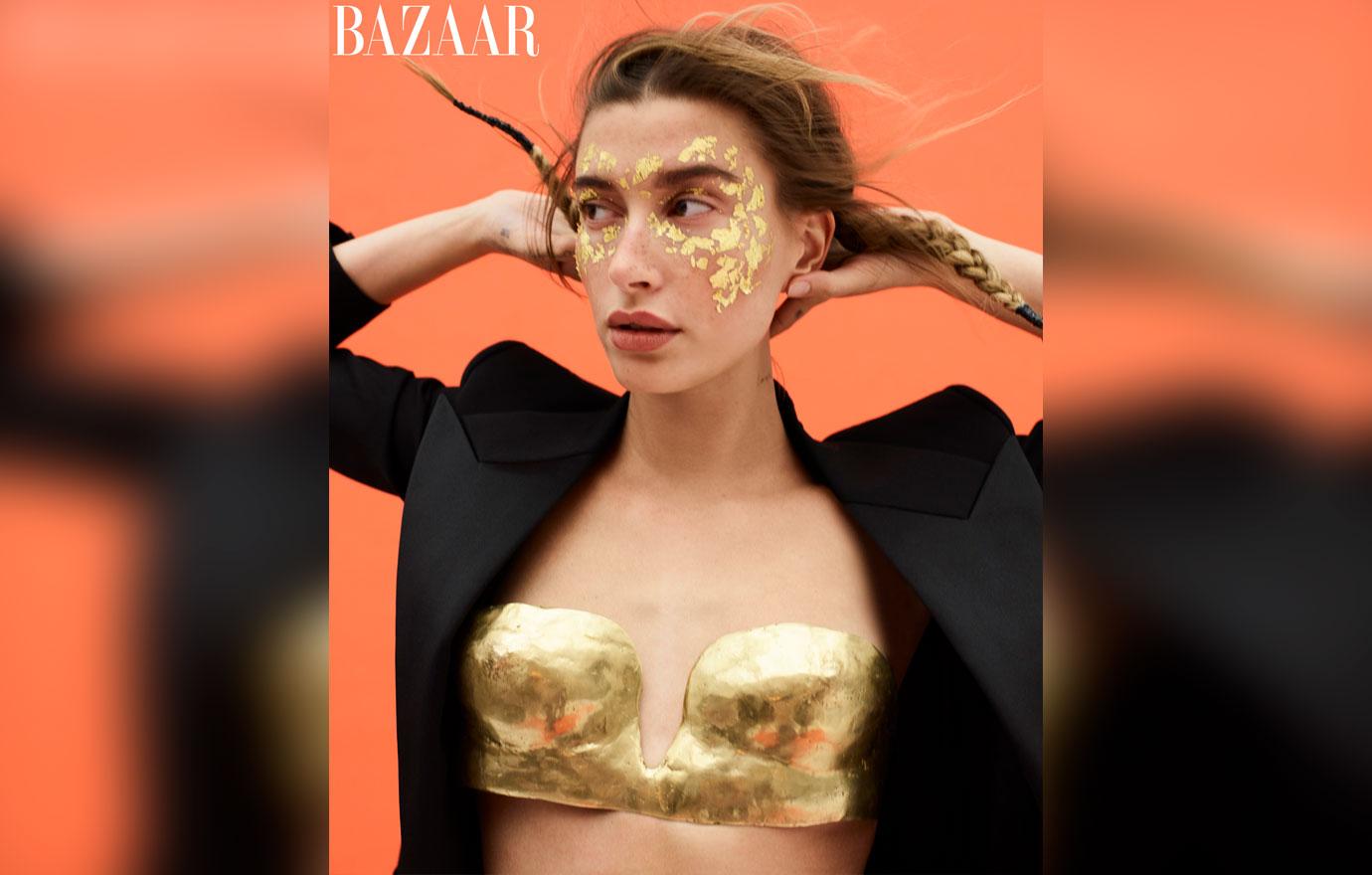 hailey bieber harpers bazaar