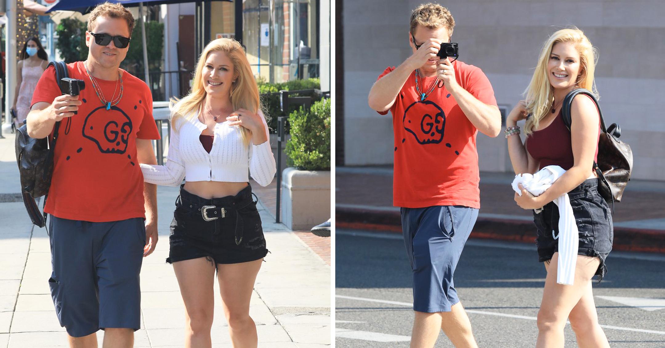 heidi montag and spencer pratt are spotted out and about in beverly hills