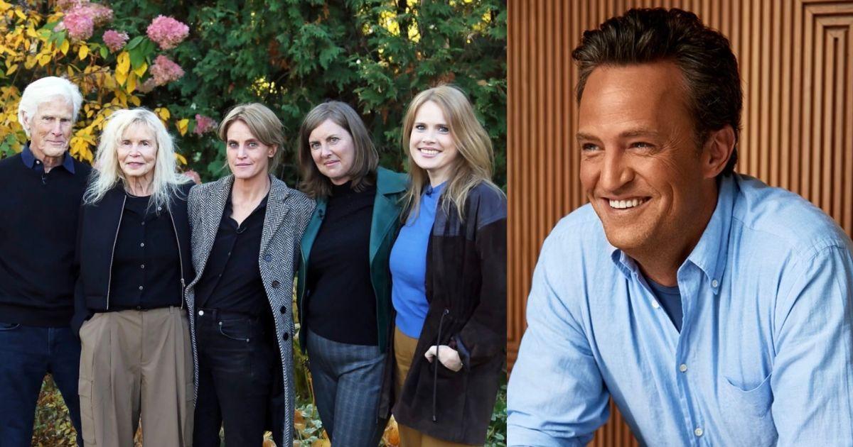 Matthew Perry and his family