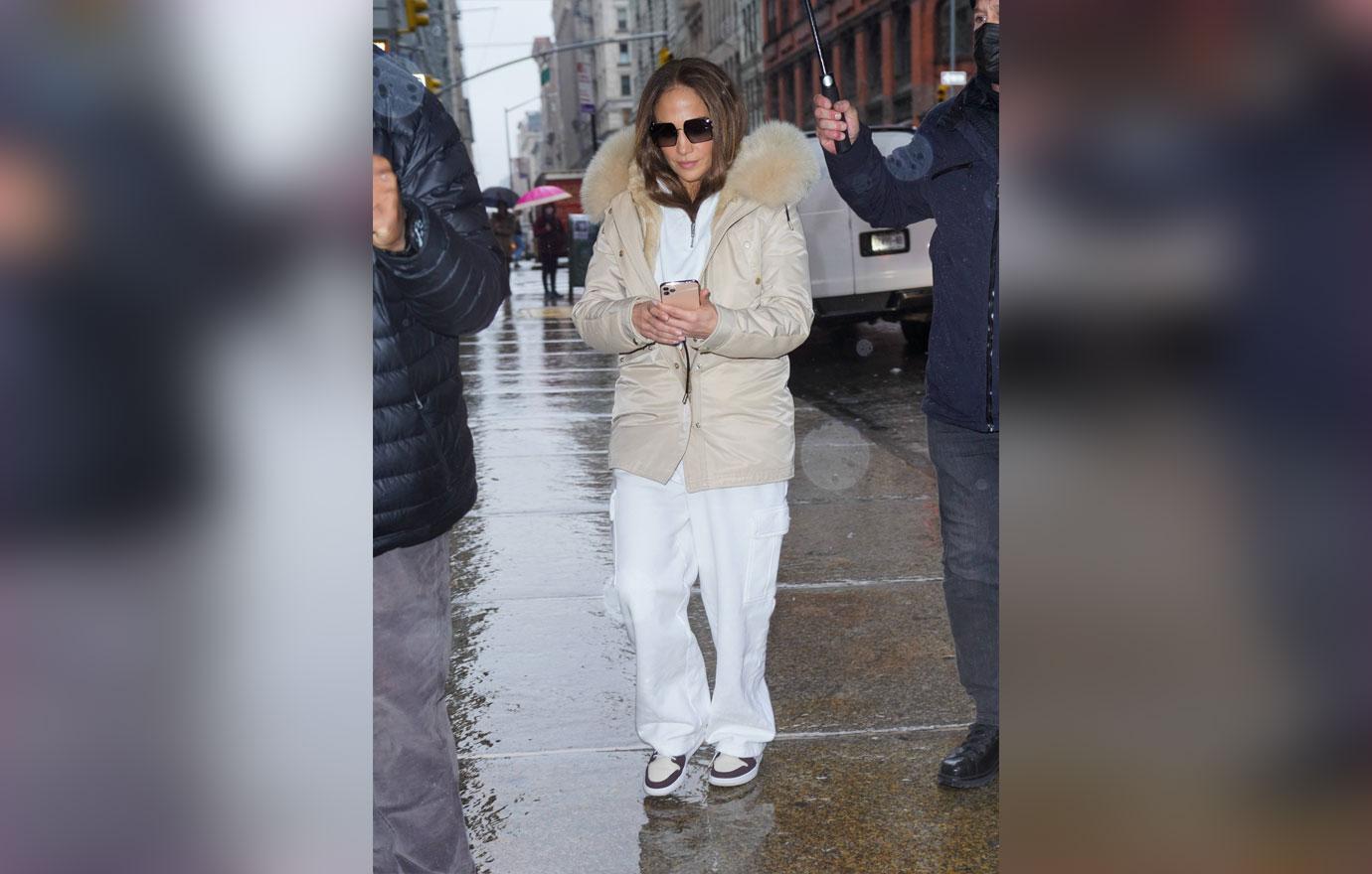 jennifer lopez out and about in new york promoting marry me