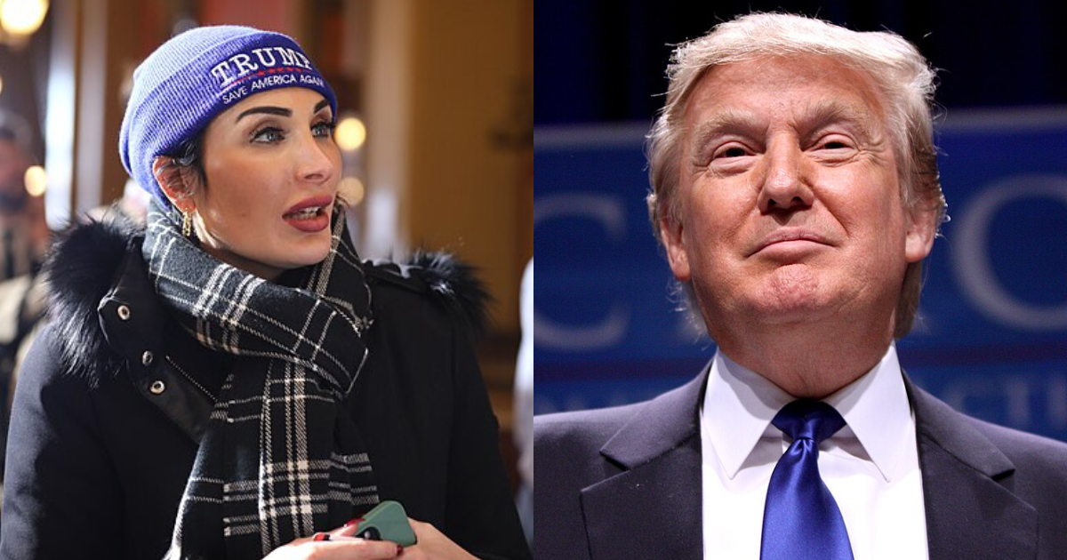 Laura Loomer and Donald Trump