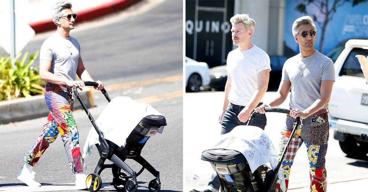 Tan France & His Husband Go For A Stroll With 2MonthOld Son Ismail Pics