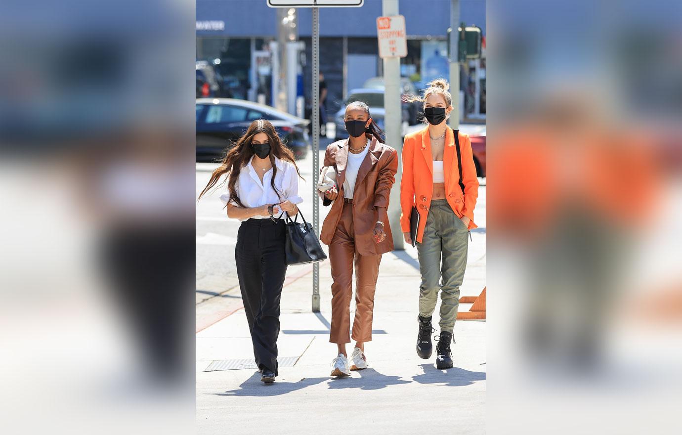 supermodels sara sampaios jasmine tookes and josephine skriver head to lunch in la