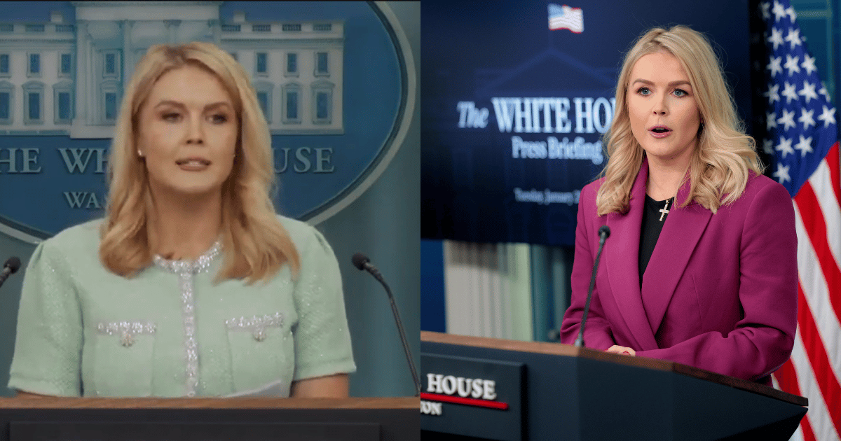 Karoline Leavitt continues to maintain a bold and aggressive style with the press