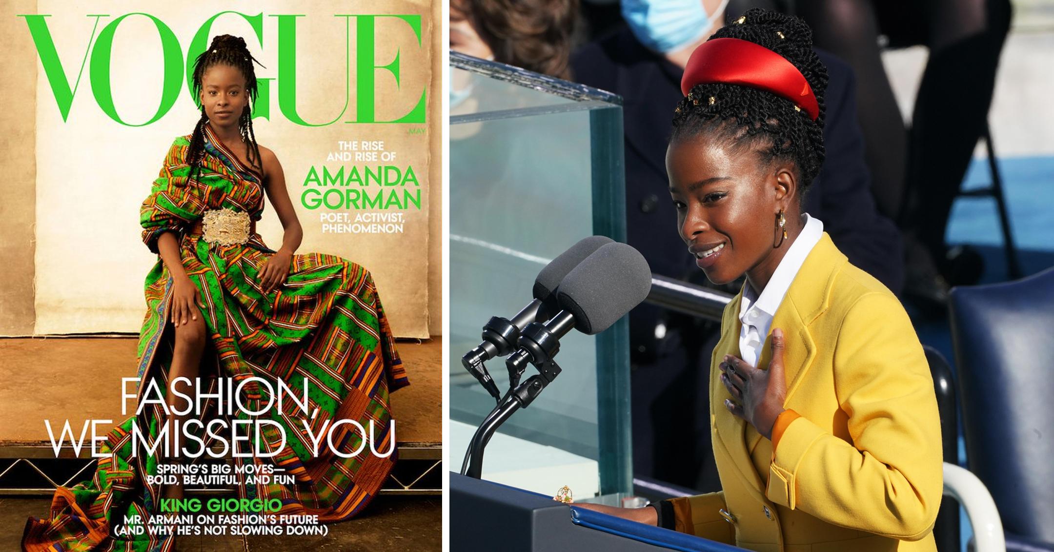 Amanda Gorman stars on the cover of Vogue magazine's May 2021 issue - Good  Morning America