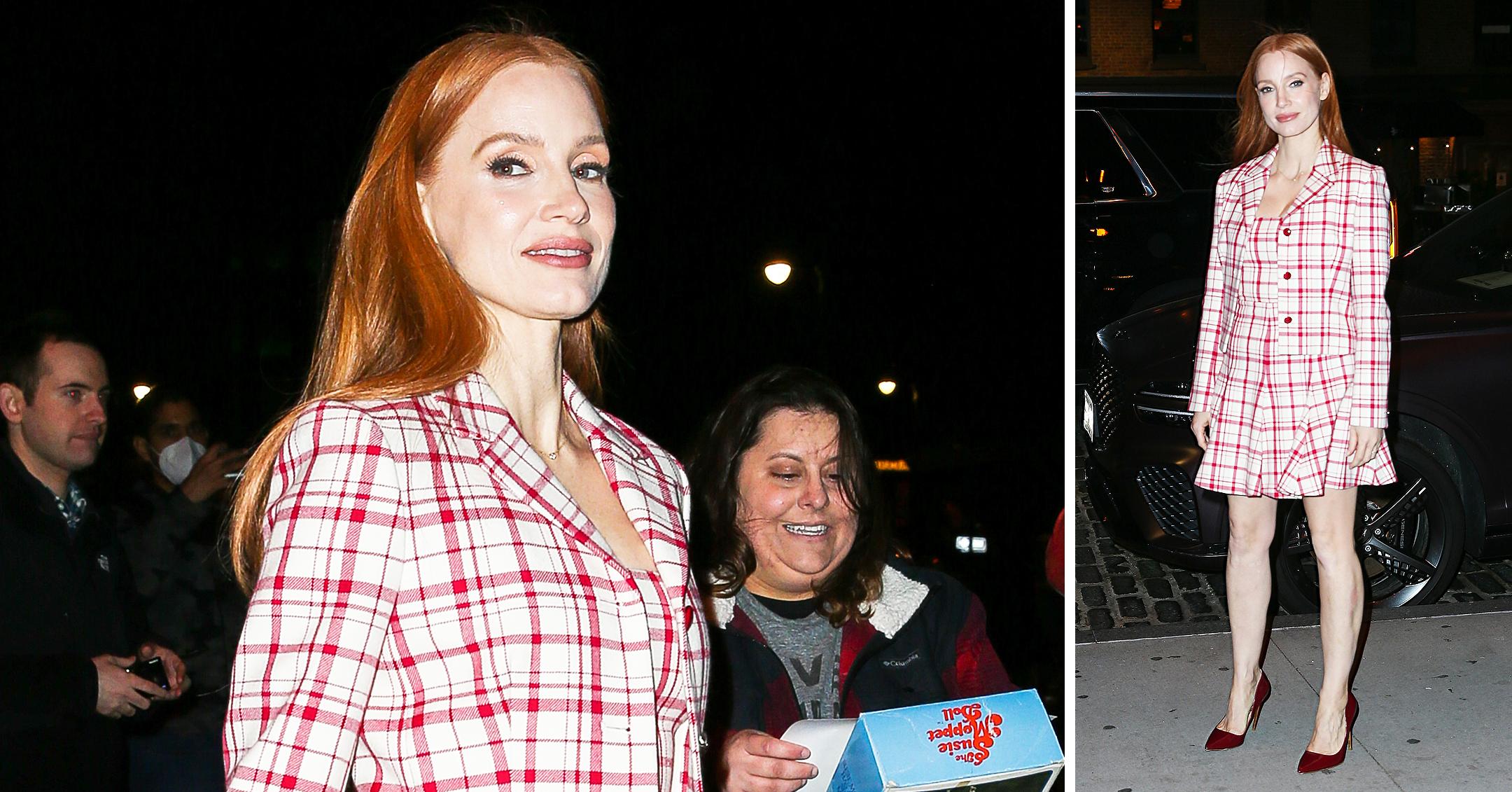 jessica chastain out and about in nyc